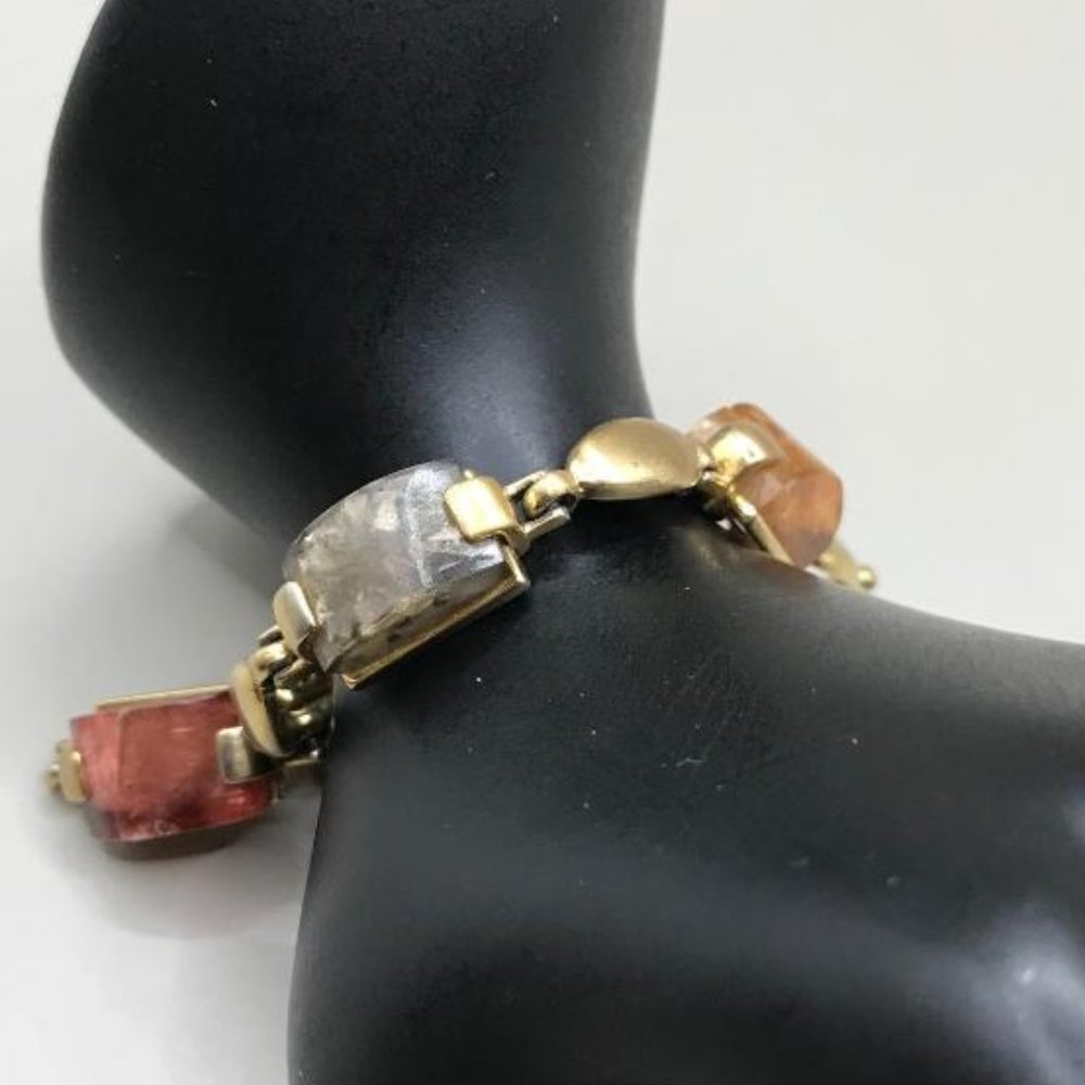 Liz Claiborne Multi Color Acrylic Gems Bracelet - Picture 6 of 8